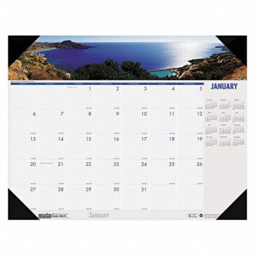 Desk Pad Calendar 22x17 In Coastlines