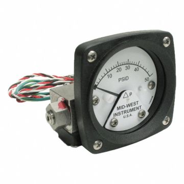 K4584 Differential Pressure Gauge and Switch