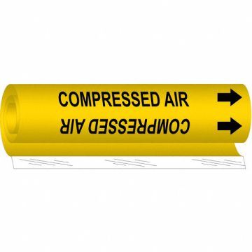Pipe Marker Compressed Air 9 in H 8 in W