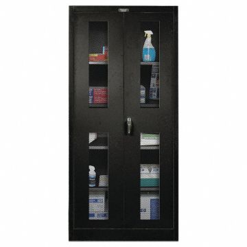 H2206 Shelving Cabinet 72 H 48 W Black