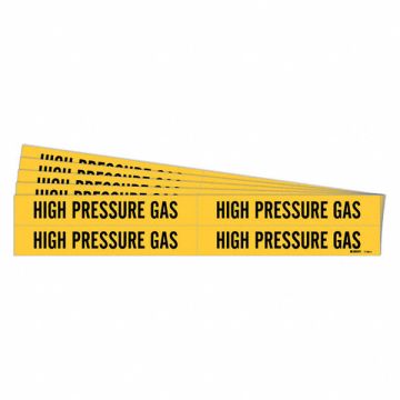 Pipe Marker Black High Pressure Gas PK5