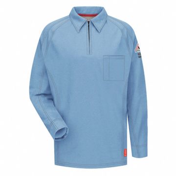 J2393 FR Polo Shirt Bl L Long Zipper