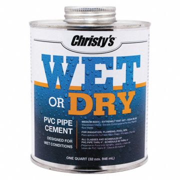 Pipe Cement Aqua Blue 32 oz.