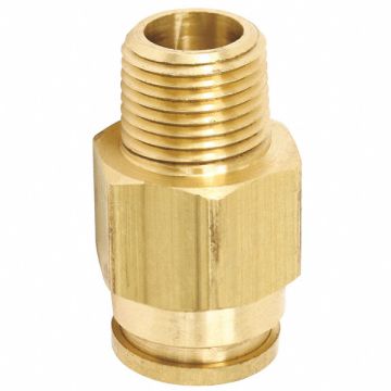 Connector Male Brass 1/4 Tube Size