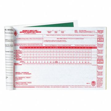 Bilingual Drivers Logbook With Carbon
