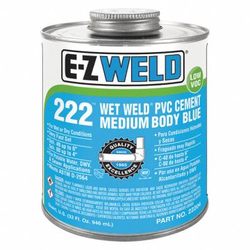 PVC Wet/Dry Cememt 32 Oz Blue