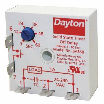 Encapsulated Timing Relay 24 to240VAC 1A