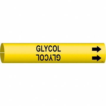 Pipe Marker Glycol 2 13/16in H 2 4/5in W