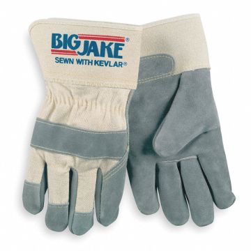 D1587 Leather Gloves Gray M PR