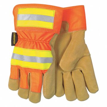 H7875 Leather Gloves Gold/Orange/Yellow XL PR