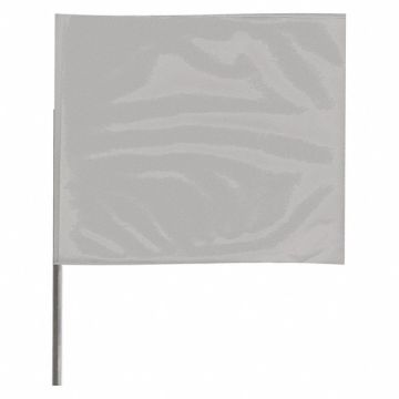 Marking Flag 15  Silver PVC PK100