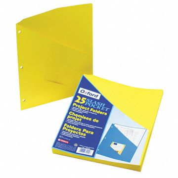 Pocket Folder Yellow 11 Pt. Stock PK25