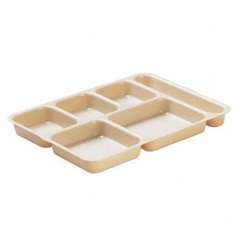 Tray w/ Compartments 10x14-3/16 Beige