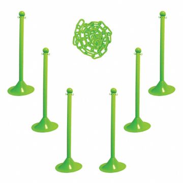 Barrier Post Kit 41 H Safety Green