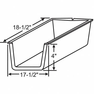 Drawer Insert 17-1/2 W x 18-1/2 D