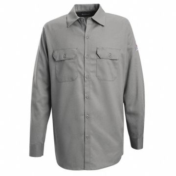 G7306 FR Long Sleeve Shirt Button Gray L Long