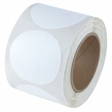 Floor Tape White 3 inx3 in Circle