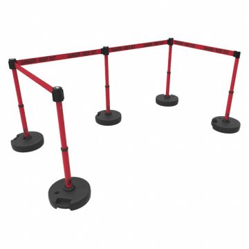 PLUS Barrier Set X5 Red Danger-Keep Out