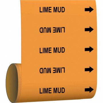 Pipe Marker Lime Mud 30 ft H 8 in W