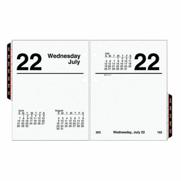 Desk Calendar Refill Daily 3x3-3/4 White