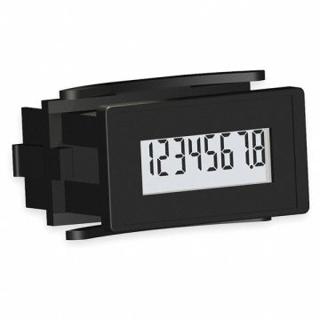 Hour Meter Rectangular LCD 3-300 VDC