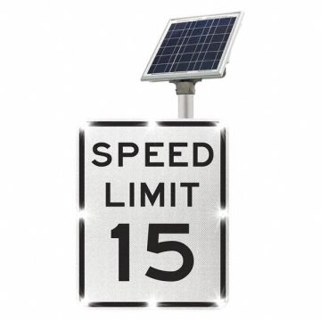LED Traffic Sign Speed Limit 15 30 x24