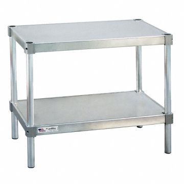 Fixed Work Table Aluminum 24 W 15 D