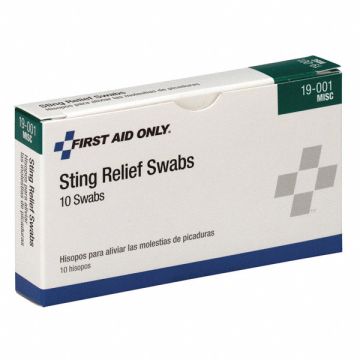 Sting Relief Swabs PK10