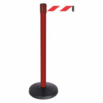 Barrier Post Red Post Red/White Belt
