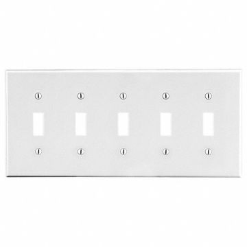 Toggle Switch Wall Plate White