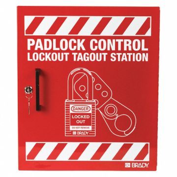 Lockout Station Red 15-1/2 H