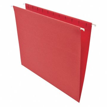 Hanging File Folders Letter Red PK25