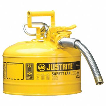 Type II Safety Can 12 in H Yellow
