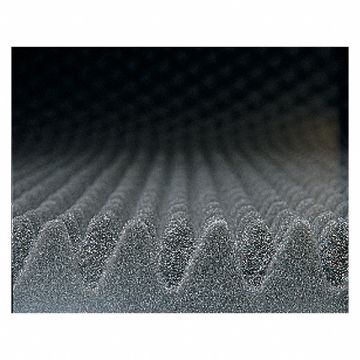 Acoustical Foam Convoluted 2In Gray PK4