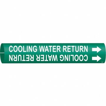 Pipe Marker Cooling Water Return