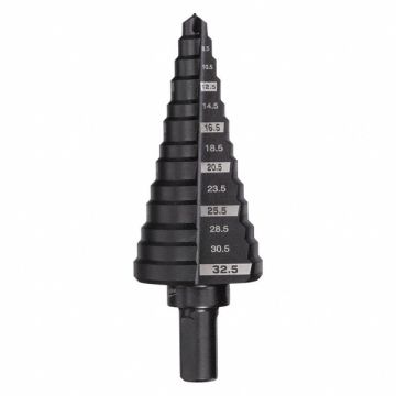 Step Cone Drill 5mm to 32.5mm HSS