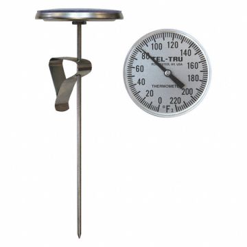 Analog Dial Thermometer Stem 5 L