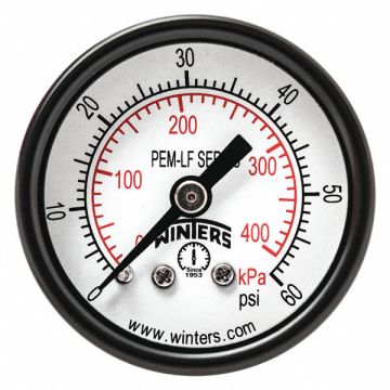 Gauge Pressure 1-1/2in. 0 to 60 psi