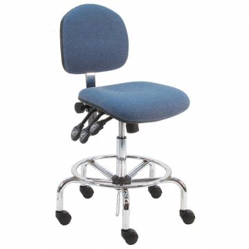 Task Chair Fabric Blue 20 to 28 Seat Ht
