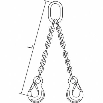 Chain Sling G63 DOS Stainless Stl 5 ft L