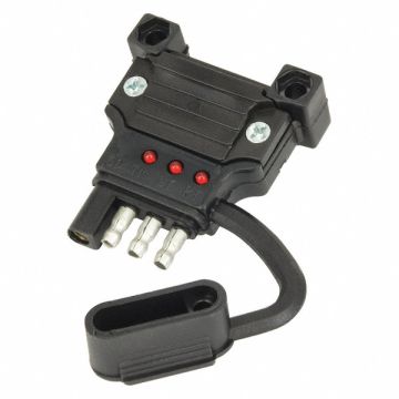 Flat Electric Connector 4-Way ForTrailer