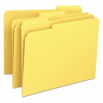 Pressboard Folder Tab Yellow PK100