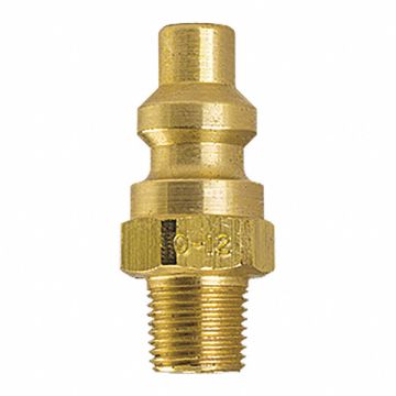 Plug Brass 1/4 1/8 MPT