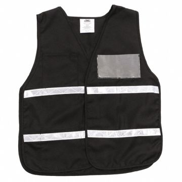 E4207 Safety Vest Black Legend Insert Univsl