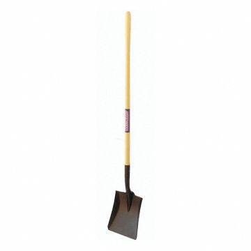 Square Point Shovel Steel Yellow