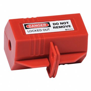 Plug Lockout Red 1/2In Shackle Dia.