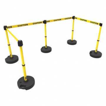 PLUS Barrier Set X5 Yellow Caution