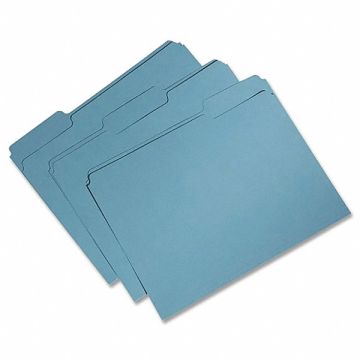 Folder Letter 1/3 Cut Rcycld Blue PK100