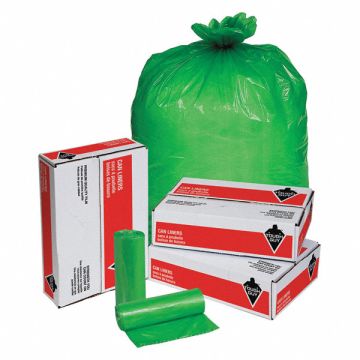 Biohazard Bags 33 gal. Green PK100