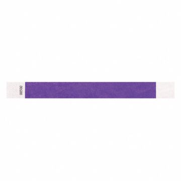 ID Wristband Adhesive Purple 1in W PK500
